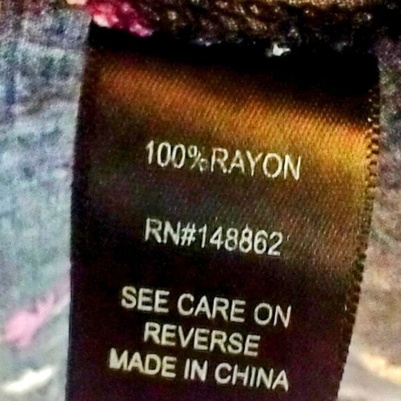 TORRID Multi- Color Floral Print Challis Smocked Waist Dress. - Picture 12 of 16